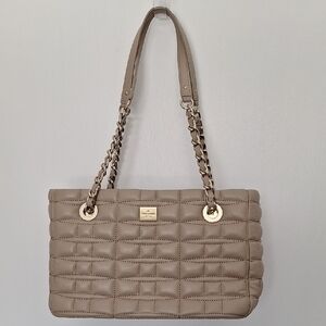 Kate Spade Quilted Leather Satchel EUC